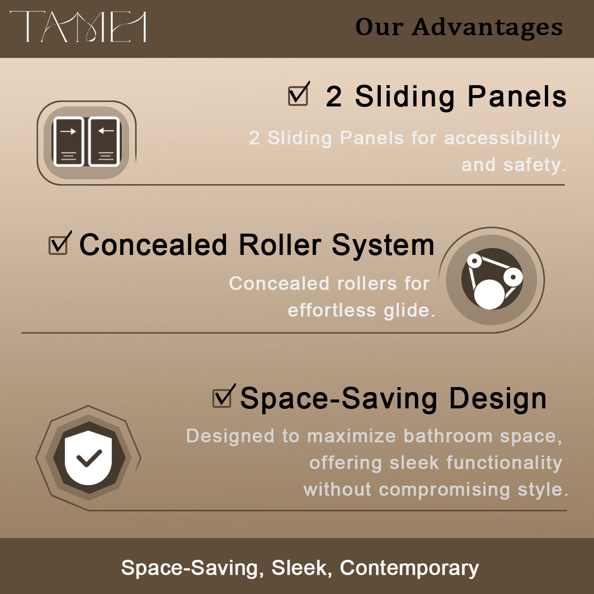 TaiMei 59 in. W x 56 in. H Sliding Framed Tub Door with Clear Tempered Glass 82-5659-BL03