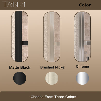 TaiMei 59 in. W x 56 in. H Sliding Framed Tub Door with Clear Tempered Glass 82-5659-BL04