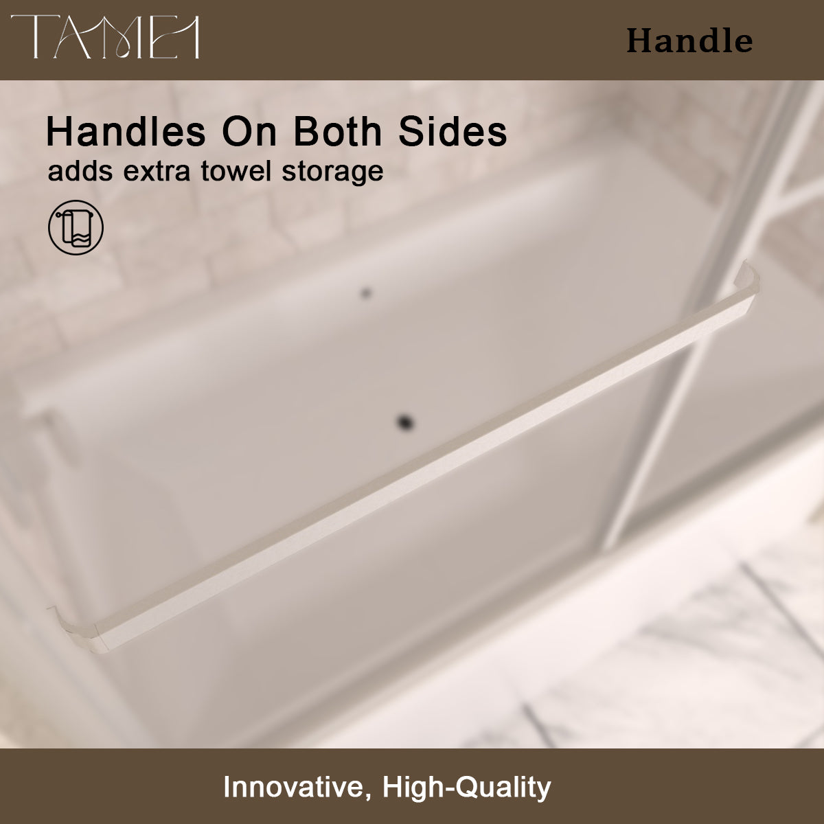 TaiMei 59 in. W x 56 in. H Sliding Framed Tub Door with Clear Tempered Glass 82-5659-BN08