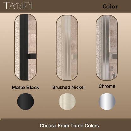 TaiMei 59 in. W x 56 in. H Sliding Framed Tub Door with Clear Tempered Glass 82-5659-CR04