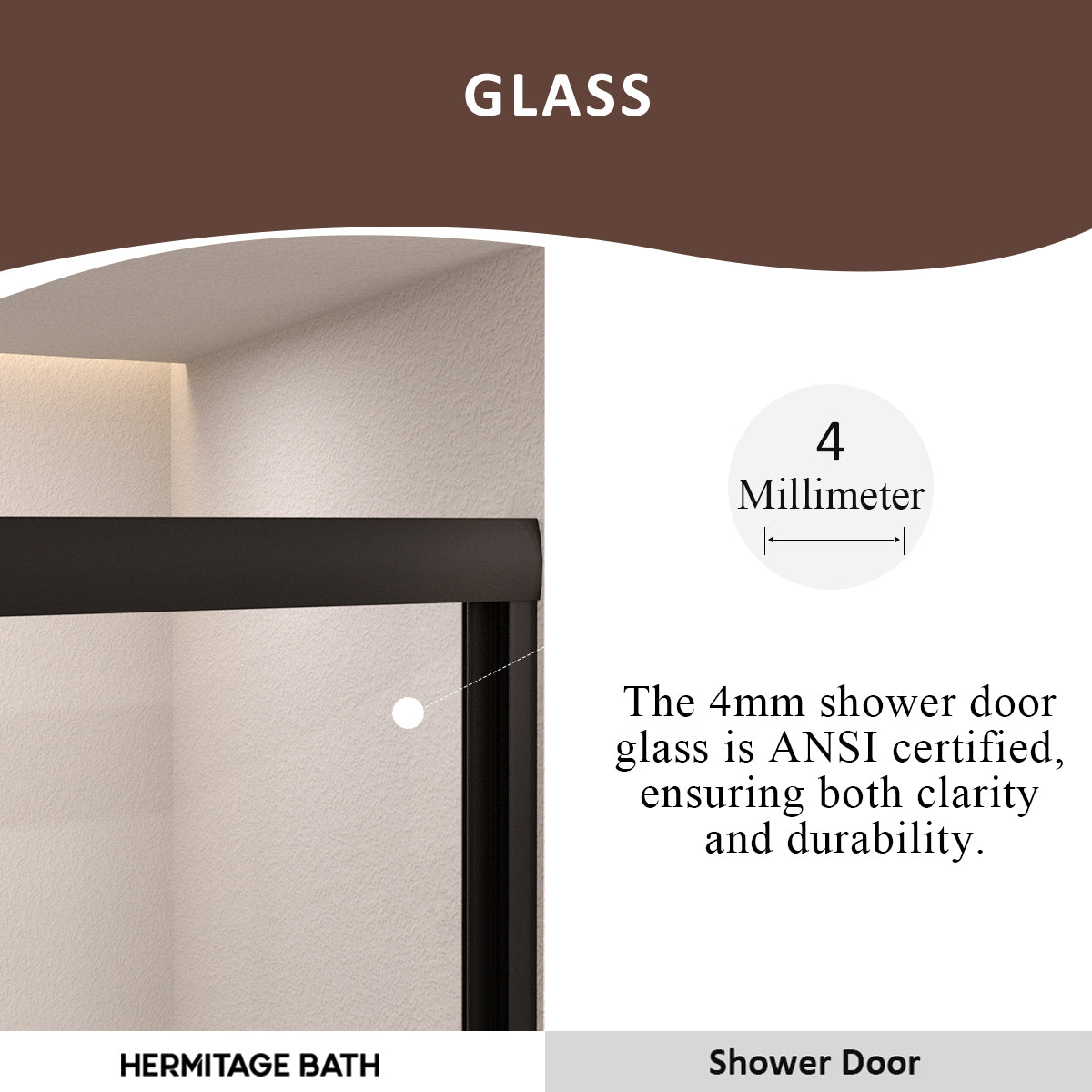 Elunir 59 in. W x 56 in. H Sliding Framed Tub Door in Silver Finish with Clear Glass 8256-MB-5