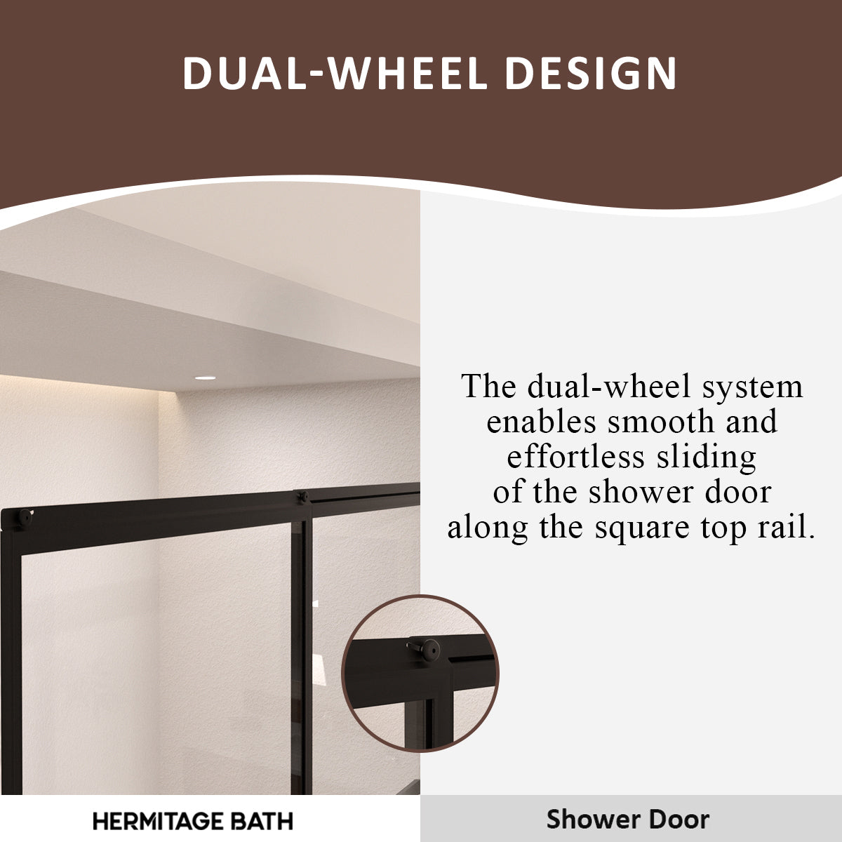 Elunir 59 in. W x 56 in. H Sliding Framed Tub Door in Silver Finish with Clear Glass 8256-MB-7