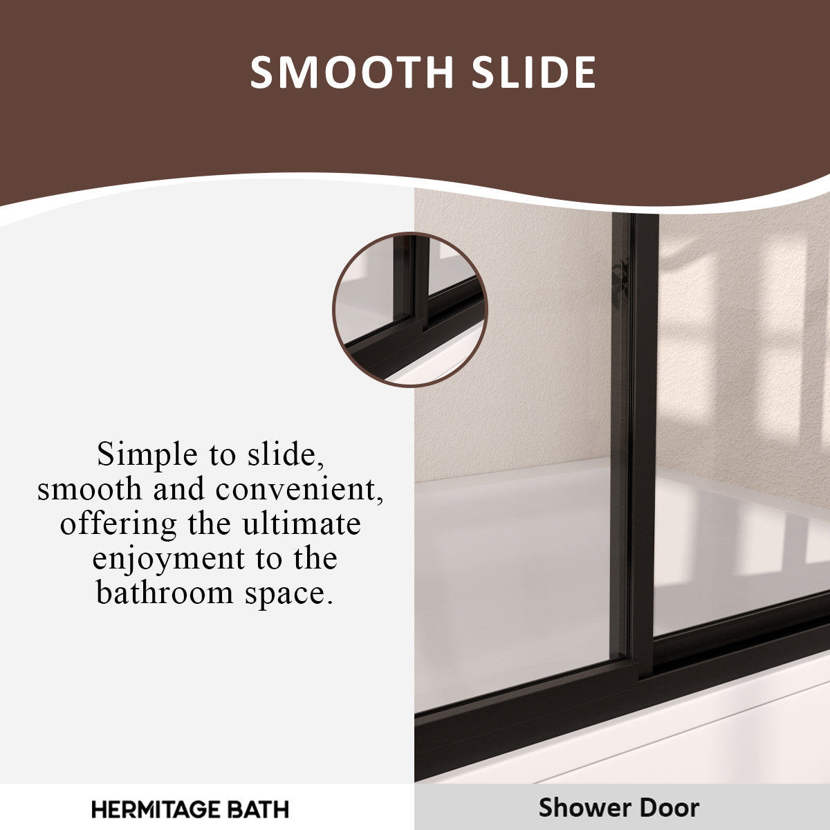 Elunir 59 in. W x 56 in. H Sliding Framed Tub Door in Silver Finish with Clear Glass 8256-MB-8