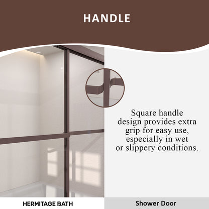 Elunir 59 in. W x 56 in. H Sliding Framed Tub Door in Silver Finish with Clear Glass 8256-ORB-6