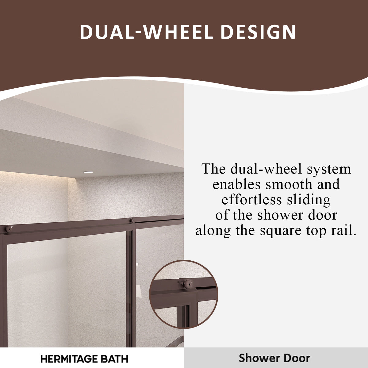 Elunir 59 in. W x 56 in. H Sliding Framed Tub Door in Silver Finish with Clear Glass 8256-ORB-7