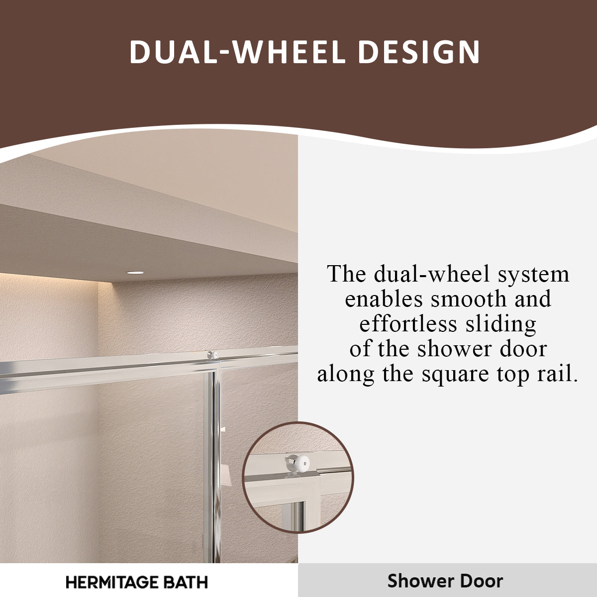 Elunir 59 in. W x 56 in. H Sliding Framed Tub Door in Silver Finish with Clear Glass 8256-SV-7