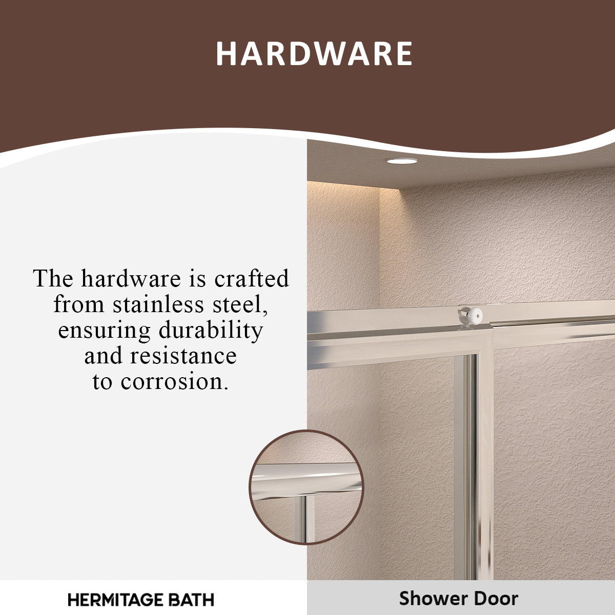 Elunir 59 in. W x 56 in. H Sliding Framed Tub Door in Silver Finish with Clear Glass 8256-SV-9