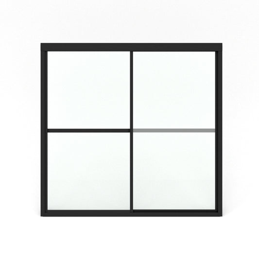 Astral 59.5 in. W x 56.75 in. H Framed Sliding Tub Door with 1/8 in. Clear Tempered Glass
