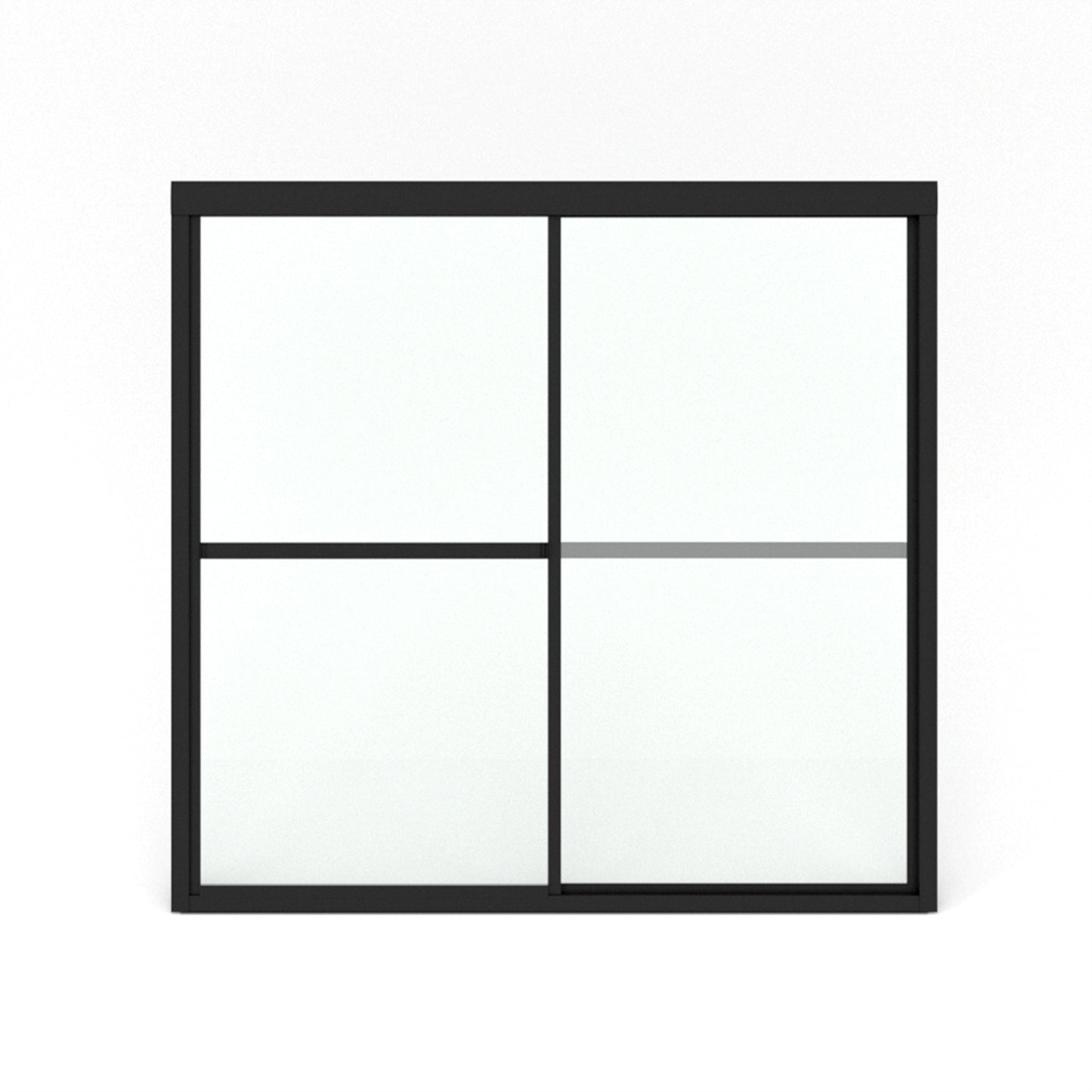 Yooli 59 in. W x 56 in. H Framed Sliding Tub Door with Clear Tempered Glass 82MB-15_10e3c348-1786-441c-8ce8-9393ae06184a