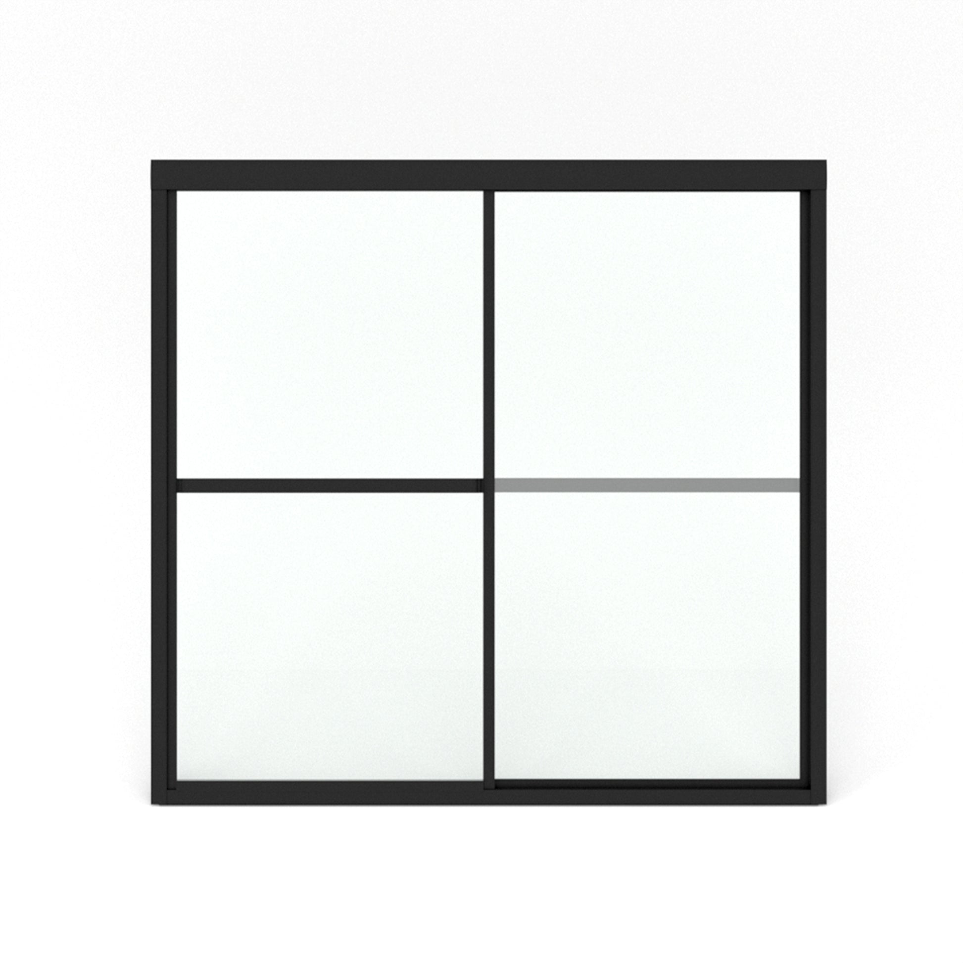 Yooli 59 in. W x 56 in. H Framed Sliding Tub Door with Clear Tempered Glass 82MB-15_10e3c348-1786-441c-8ce8-9393ae06184a
