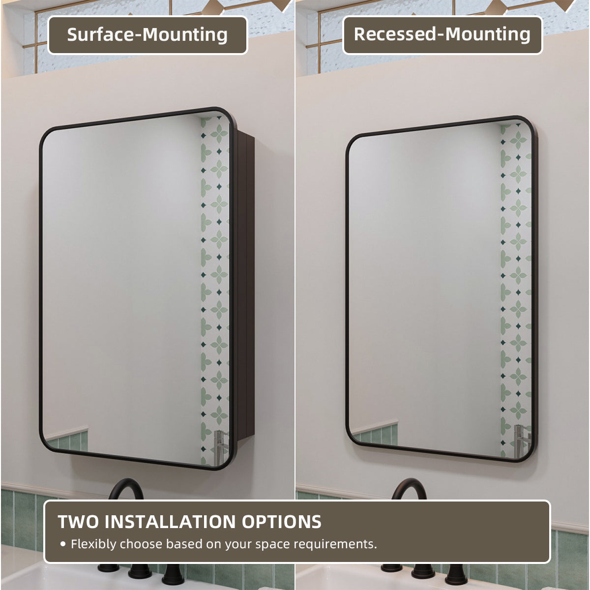 Nivorix NRFM Series Rectangular Aluminum Framed Medicine Cabinet with Mirror 8_02d6de66-f3a0-41d8-8f92-a0e9c752abc0