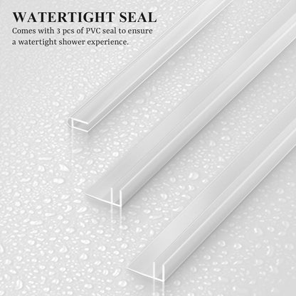 Nivorix Nexus 60 in. W x 60 in. H Sliding Semi-Frameless Tub Door with Clear Tempered Glass