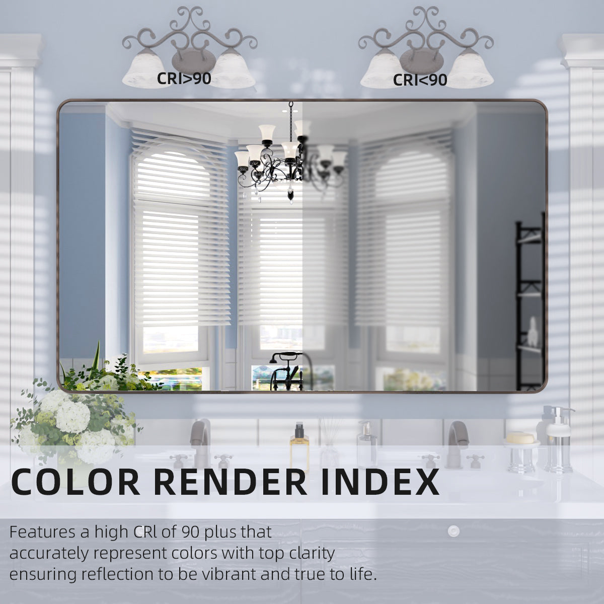 Nivorix NRSM Series Tempered Glass Brushed Nickel Rectangular Framed Wall Bathroom Vanity Mirror 8_28b0b45f-a829-4f0f-ba93-d67fc7d9ea9e