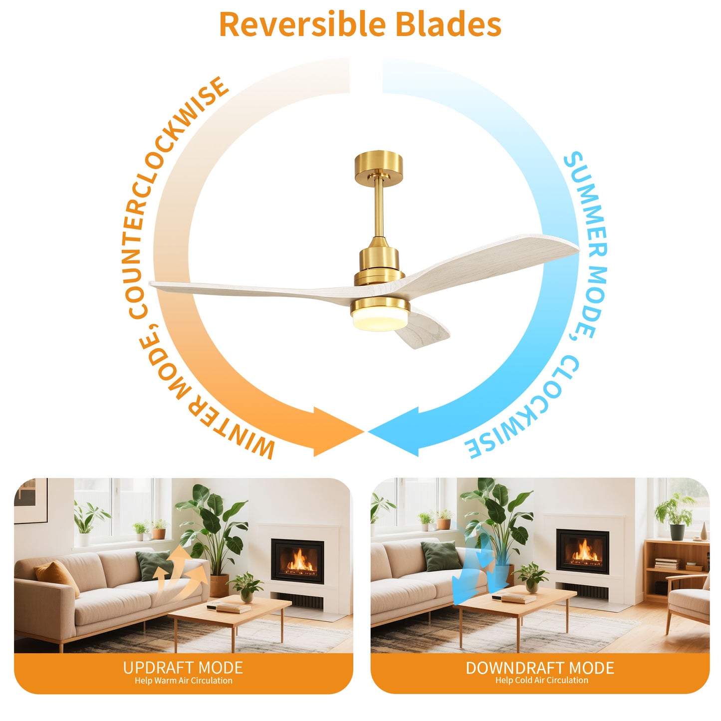 Taimei Nimis 52 in. Downrod Standard Ceiling Fan with Integrated LED with Remote Included DC Motor 8_3c7f8266-bc59-4415-b4eb-e30021d204ae