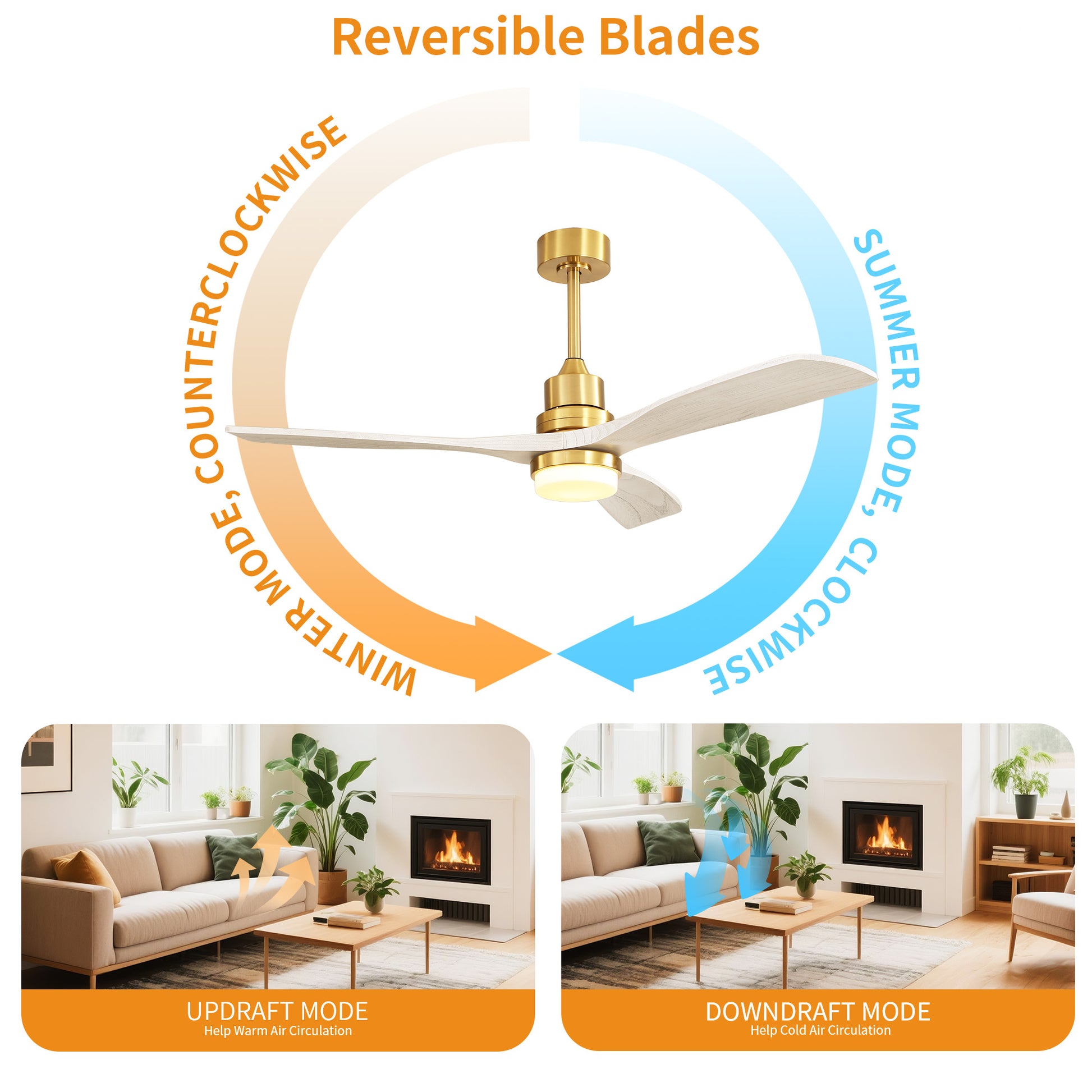 Taimei Nimis 52 in. Downrod Standard Ceiling Fan with Integrated LED with Remote Included DC Motor 8_3c7f8266-bc59-4415-b4eb-e30021d204ae