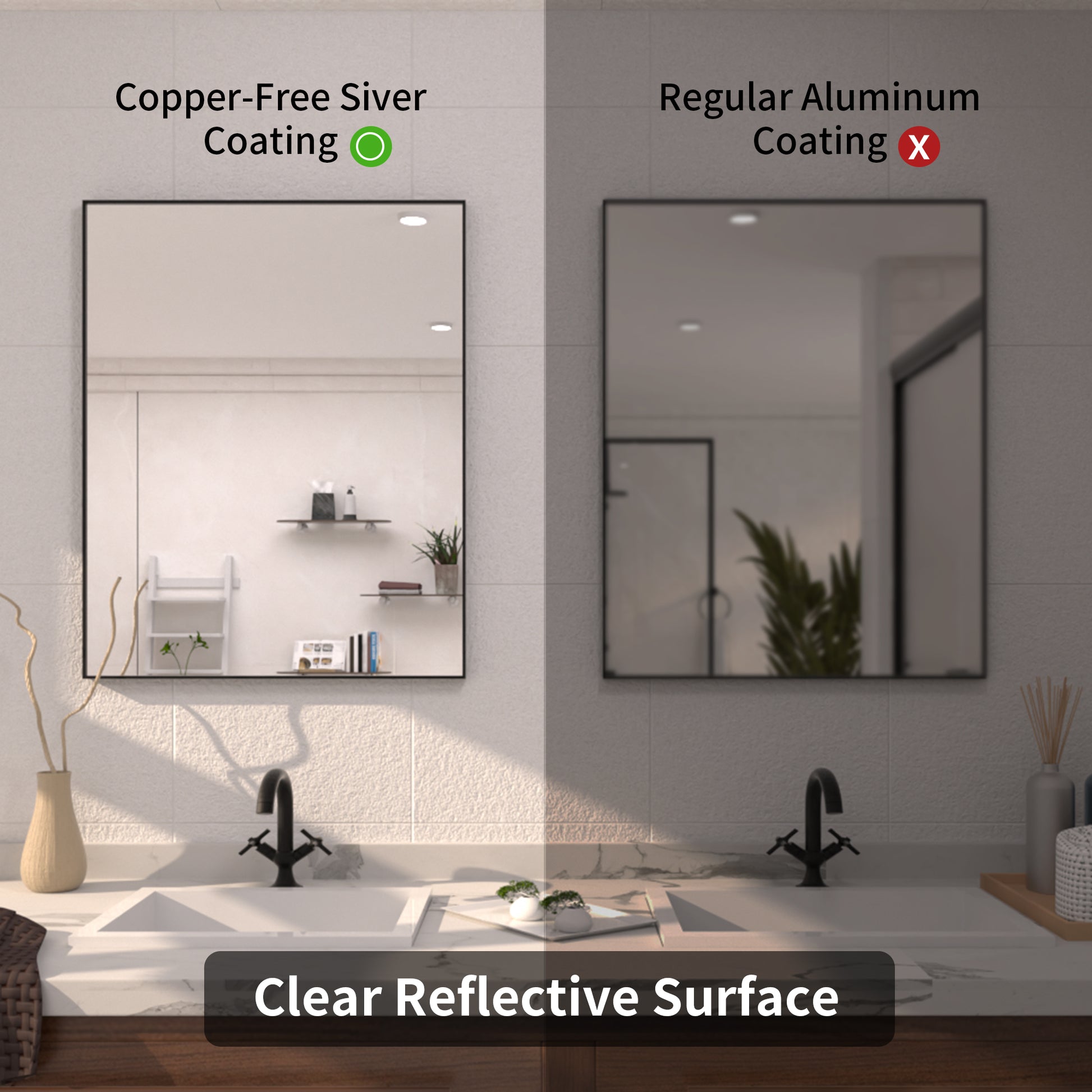 TaiMei 24 in. W x 30 in. H Rectangular Framed Bathroom Vanity Mirror 8_4b4fa677-2af8-4e15-8f10-73bfac75c55c