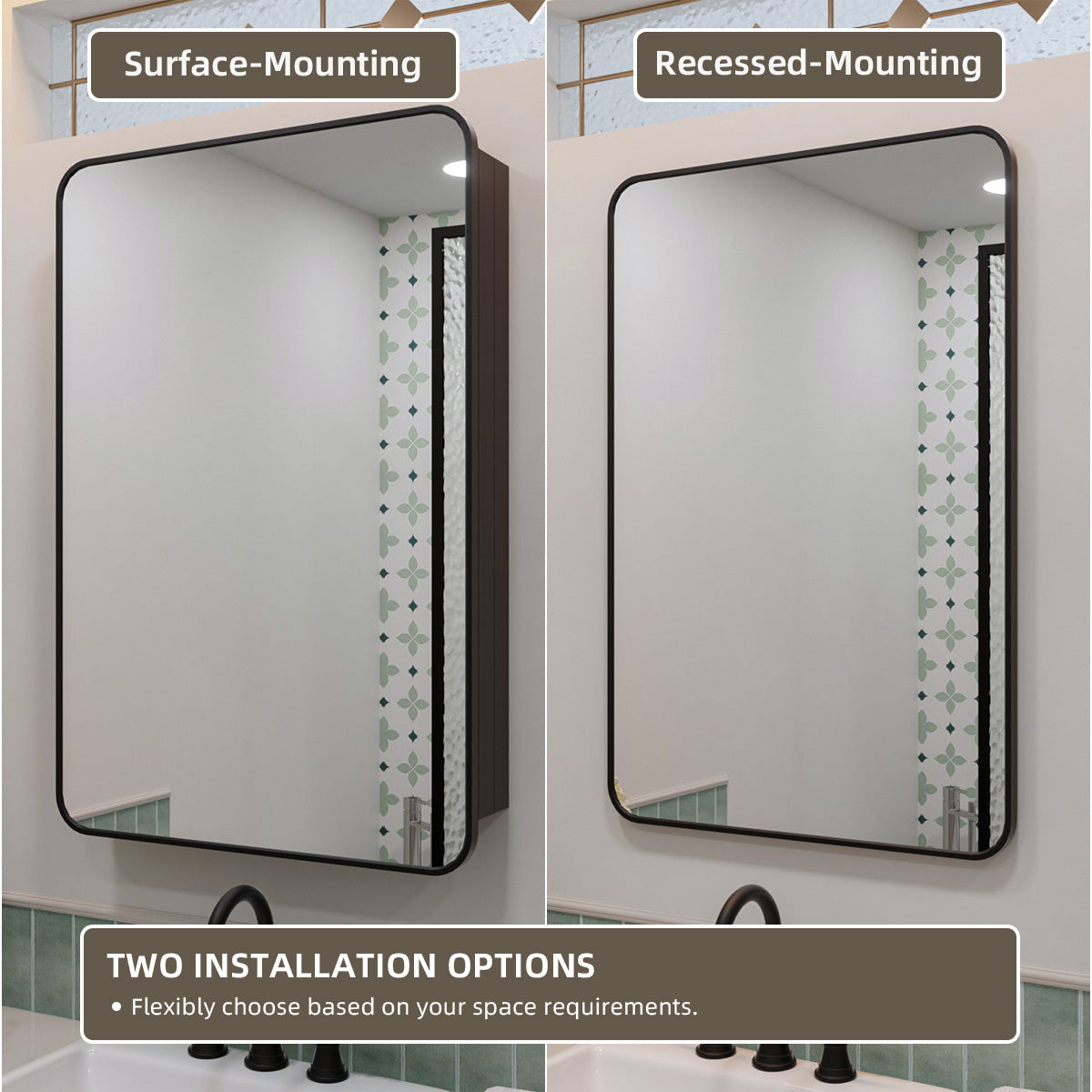 Nivorix NRFM Series Rectangular Aluminum Framed Medicine Cabinet with Mirror 8_662727f8-147f-44b0-b9c2-8b184f16ed84
