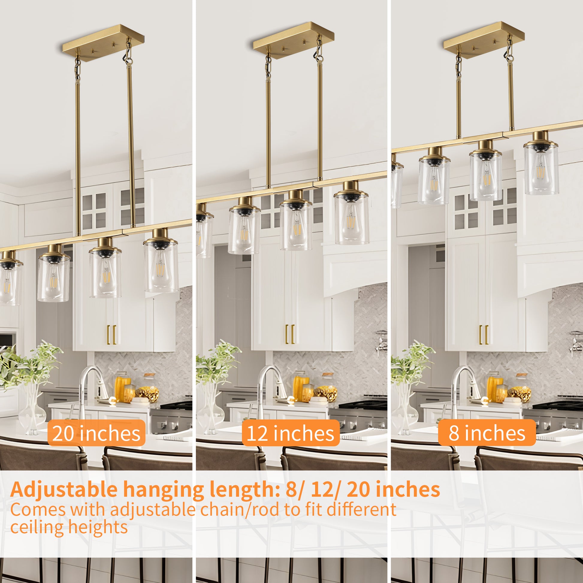 Taimei Aero 37 in. Industrial 5-Light Chandelier with Clear Glass Shades 8_66e9fbb2-df0f-4df5-ba24-90b248506ead