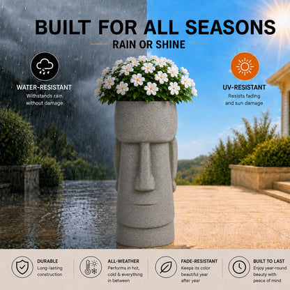 Botara Stone Gray Magnesium Oxide Floor Planter for Indoor Outdoor Use 8_75c01d61-21fa-480b-8399-5fa5c7865e34