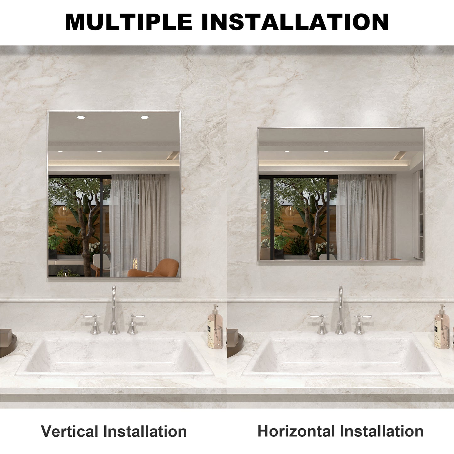 Nova 24 in. W x 30 in. H Rectangular Framed Wall Bathroom Vanity Mirror 8_78156859-f234-41f5-a152-42cd87caec65