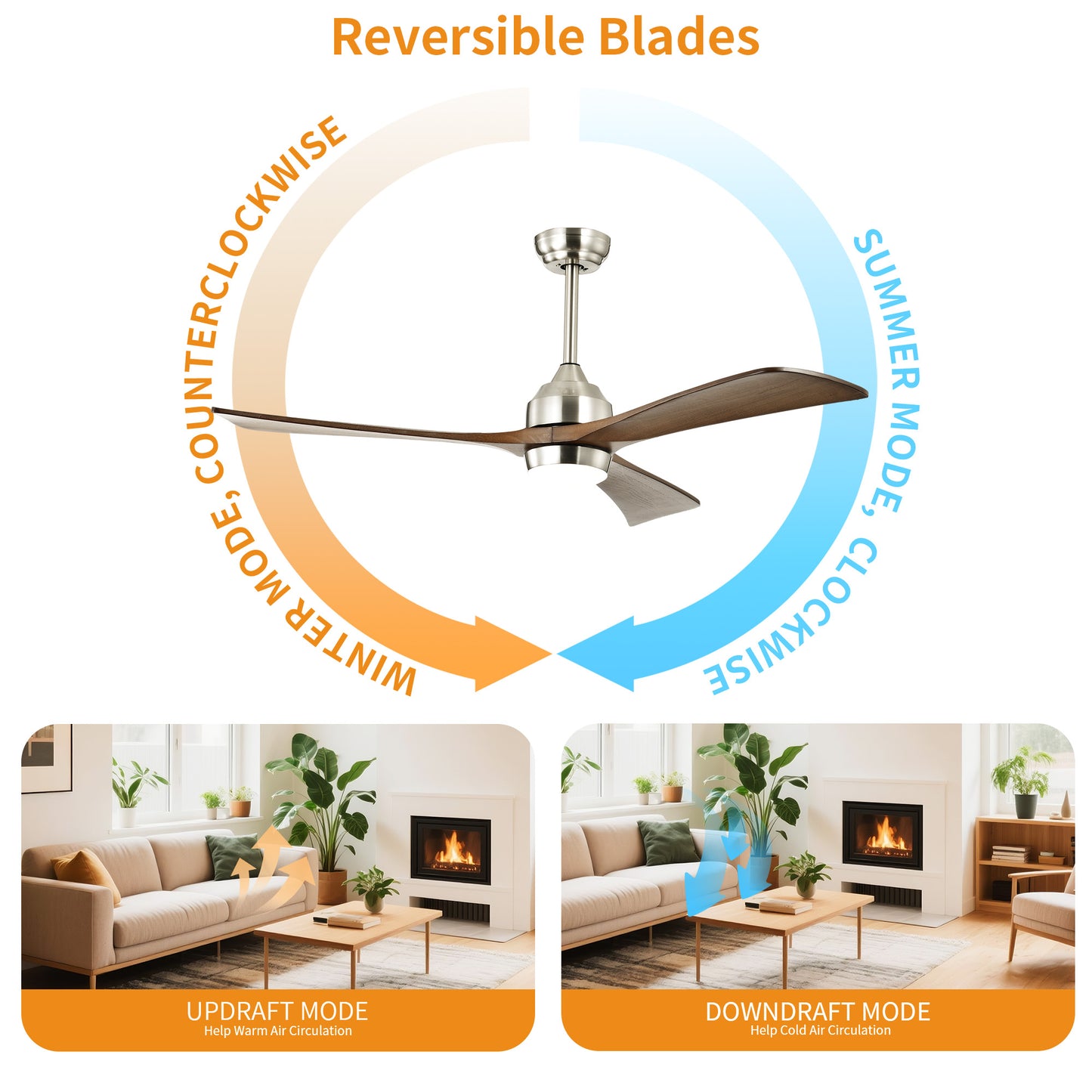 Taimei Helio 52 in. Downrod Modern Ceiling Fan with Dimmable LED with Remote Included DC Motor 8_836cc73d-2f2e-4250-927a-b0824466bc51