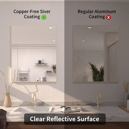 TaiMei 24 in. W x 30 in. H Rectangular Framed Bathroom Vanity Mirror 8_957dbf7b-f65f-487f-a253-6ea0bdce3880