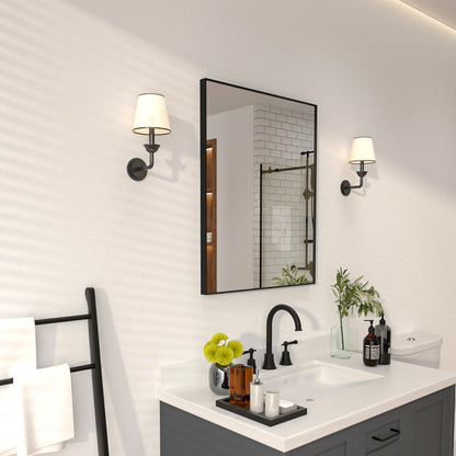 Niveal SE Series Aura Rectangular Framed Wall Bathroom Vanity Mirror