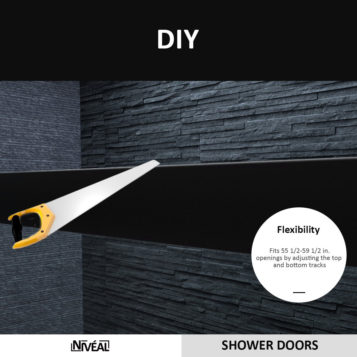 Niveal Alvin 59 in. W x 56 in. H Sliding Framed Tub Door 8_c61c5318-d670-4d11-9942-b3f5340f2d3d
