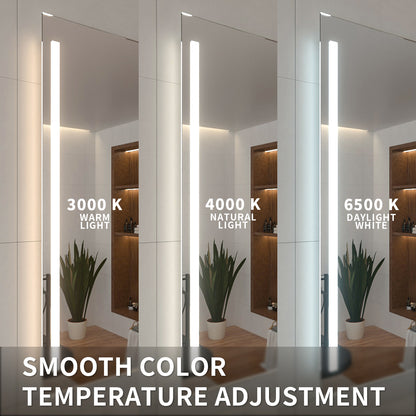 Niveal LMI02 Series Rectangular Frameless LED Wall Bathroom Vanity Mirror