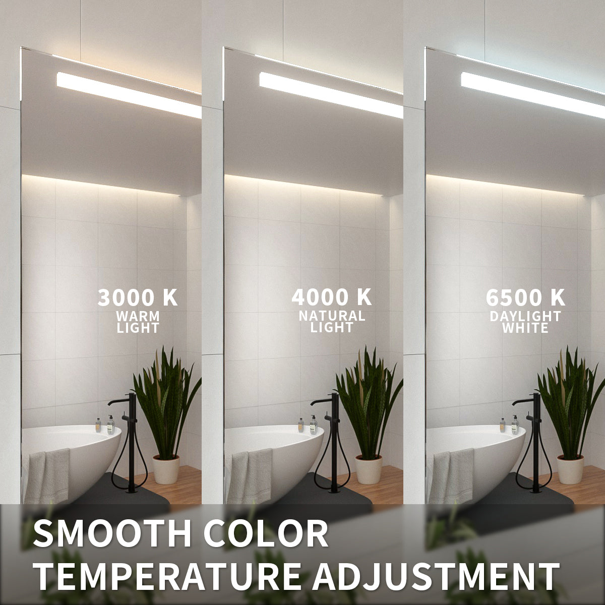 Niveal LMI01 Series Rectangular Frameless LED Wall Bathroom Vanity Mirror 8_e6b32416-3e04-4ec6-abe9-592824ef3ac9
