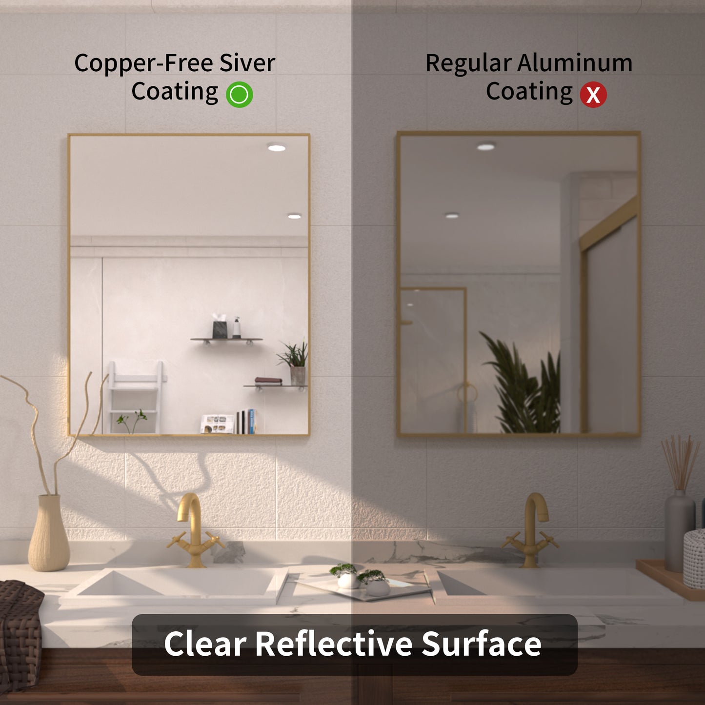 TaiMei 24 in. W x 30 in. H Rectangular Framed Bathroom Vanity Mirror 8_ebecf7d5-4406-47b3-a3d6-9feb23e97ee6