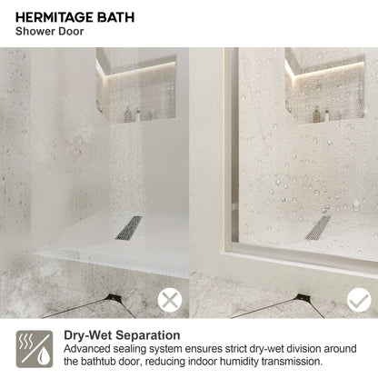 Aether 60 in. W x 72 in. H Sliding Framed Classic Style Shower Door 98BN-11_566c0b65-a8c9-461b-b5ef-e10de5ace9f5