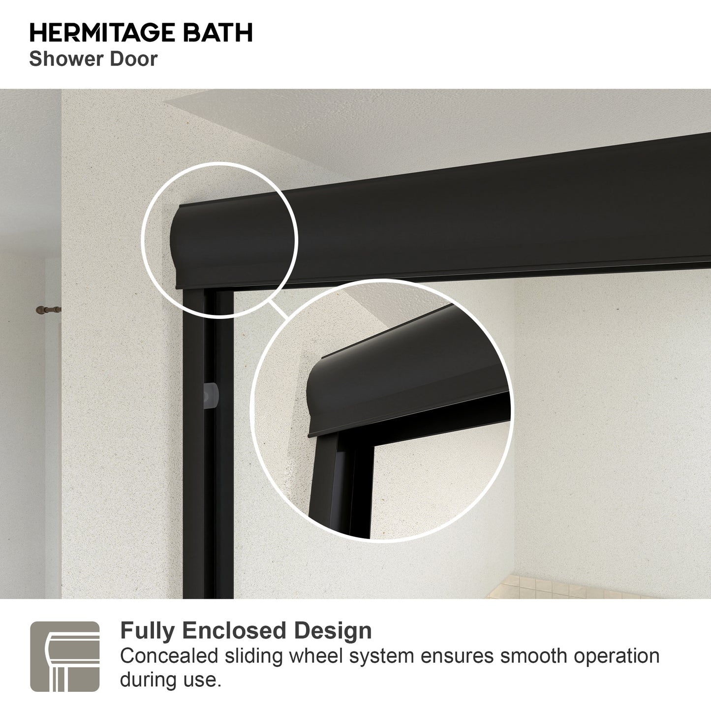 JRStart 60 in. W x 72 in. H Sliding Semi-Frameless Shower Door Finish with Clear Glass 98MB-4_d9b88c1c-3059-4444-ad96-cef0dbf86f0b