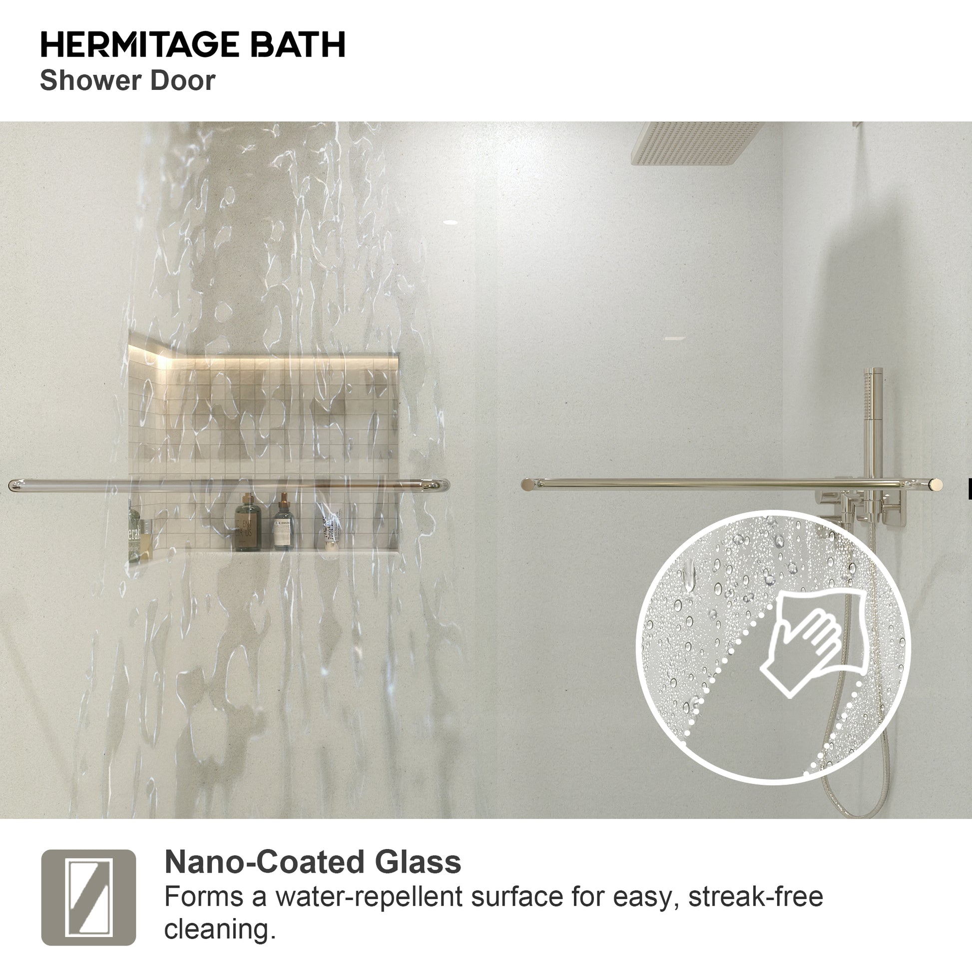 Aether 60 in. W x 72 in. H Sliding Framed Classic Style Shower Door 98SV-8_bf365a90-640d-4a91-8f0e-fc72be246b39
