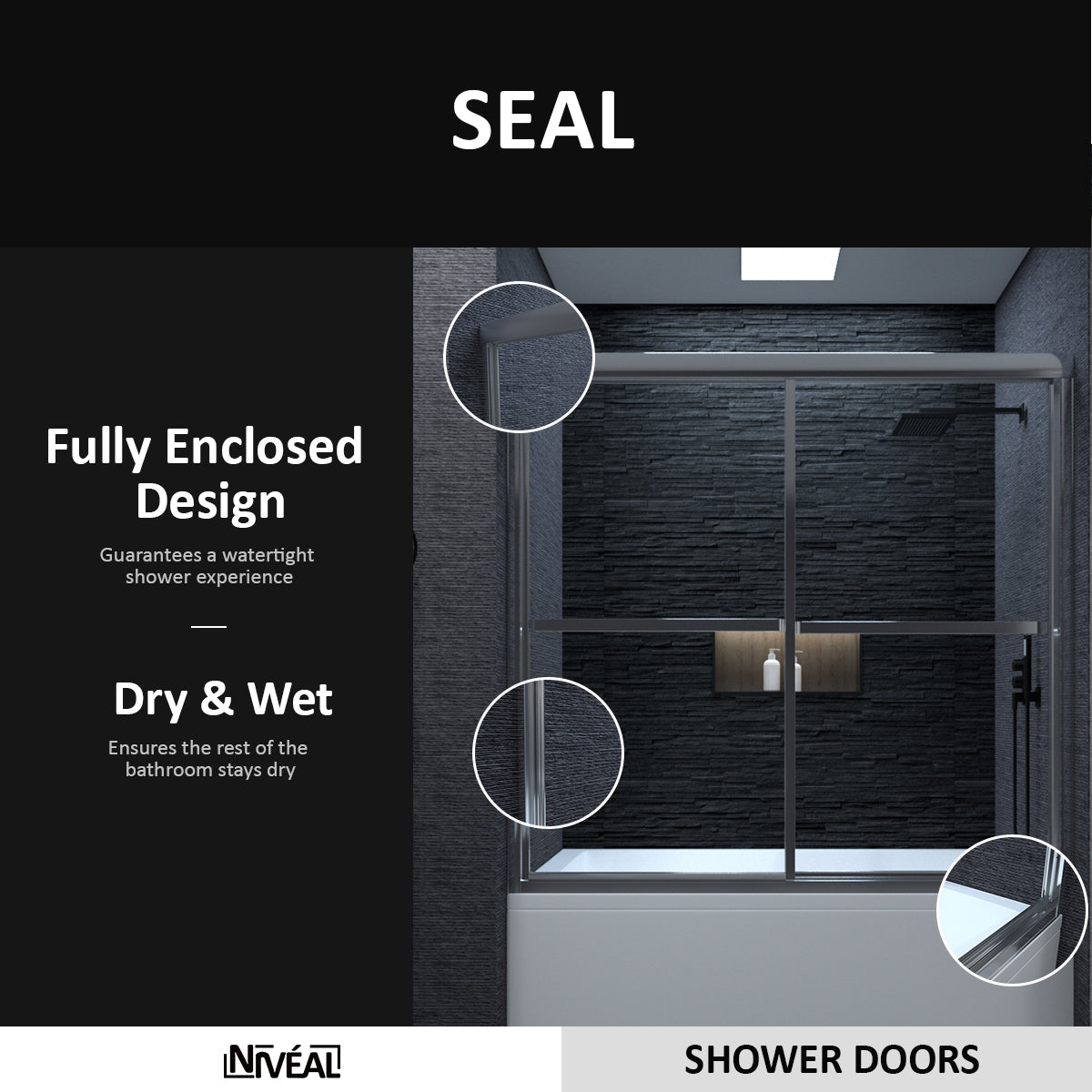 Niveal Alvin 59 in. W x 56 in. H Sliding Framed Tub Door 9_0c8ea0a6-13f1-4a59-b008-71c25f2ec5d9