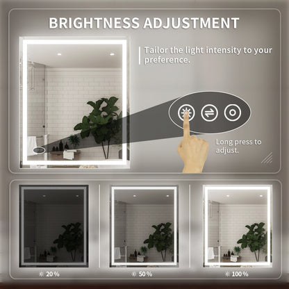 Niveal LMV Series Rectangular Frameless LED Wall Bathroom Vanity Mirror in Silver 9_0f231e13-340d-40d2-ab84-831beb0d1fb2