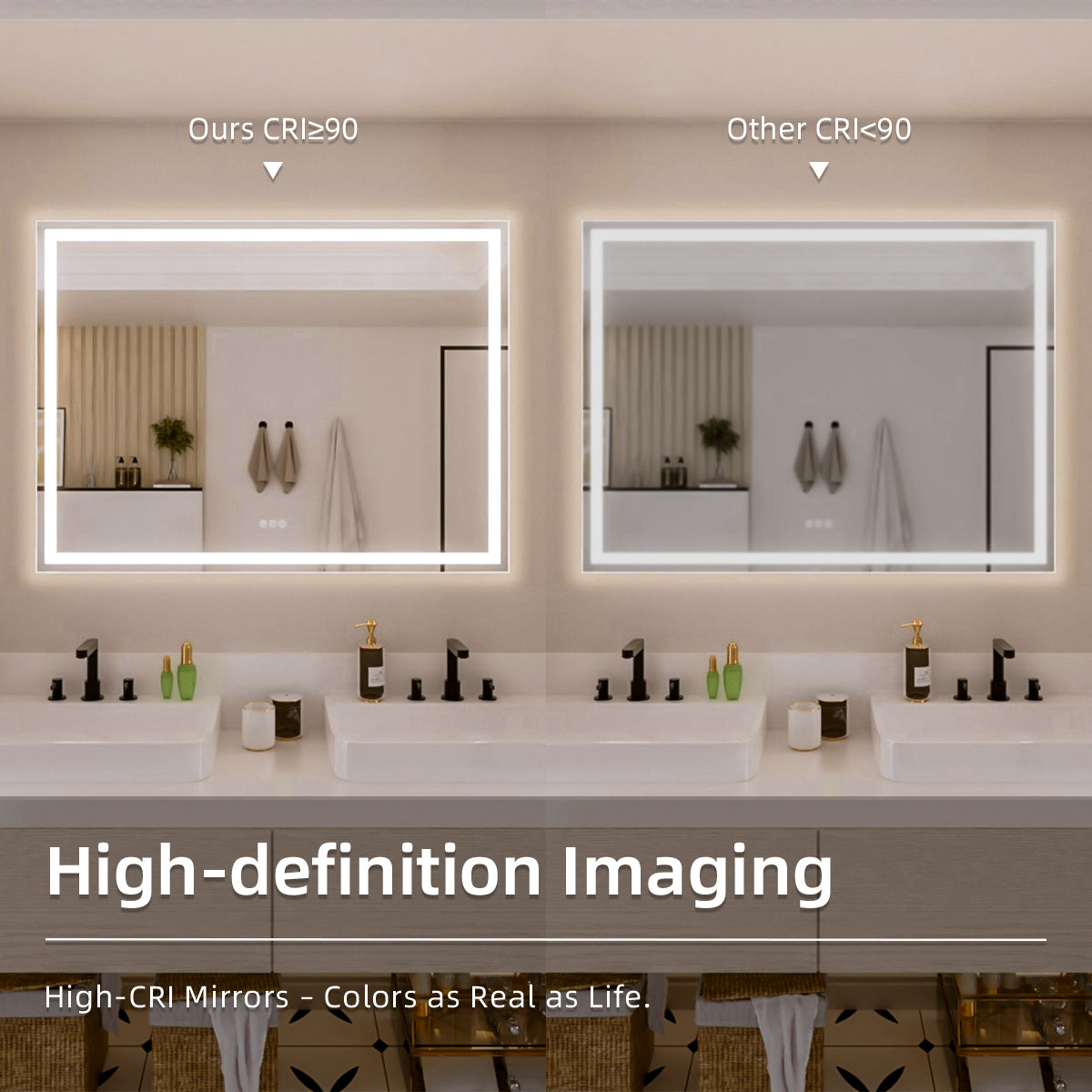 Nivorix NRMV Series Rectangular Frameless LED Wall Bathroom Vanity Mirror with Sleek Silver Finish 9_1422e8d0-28e4-4fba-90da-b39511ffe9b9