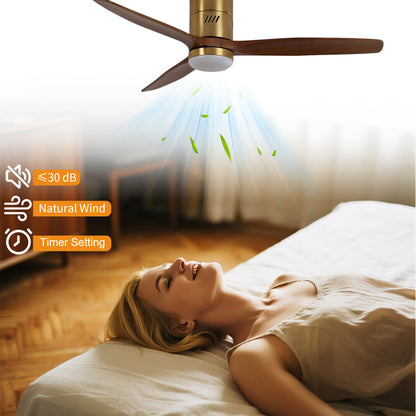 Taimei Ryme 52 in. Flush Mount Ceiling Fan with Light and Remote, DC Motor, Reversible 9_1b147469-6a91-499a-a43b-5b79b1e32e7f
