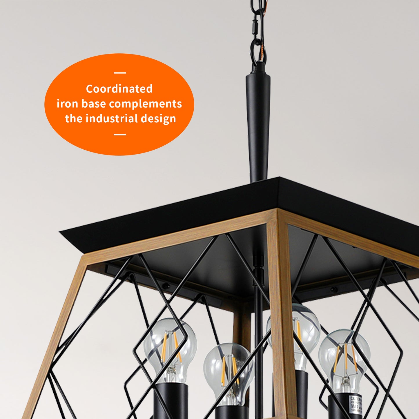Taimei Vesper 16 in. 4-Light & Rustica 5-Light Farmhouse Industrial Chandelier Light 9_1ba5e686-a980-4e2a-bc26-78c4ba65304e
