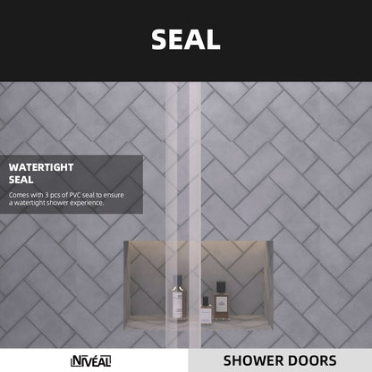 Niveal Vale 60 in. W x 60 in. H Sliding Semi Frameless Tub Door 9_1cbb1248-db3b-4ebc-ac6d-2aa0a64c944c