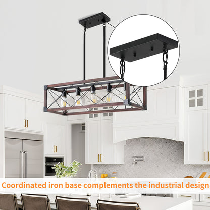 Taimei Solace 32 in. 5-Light Industrial Farmhouse Rectangle Pendant Light 9_1e8c39c6-5dd1-4da4-a06a-ac0d51bb6df3