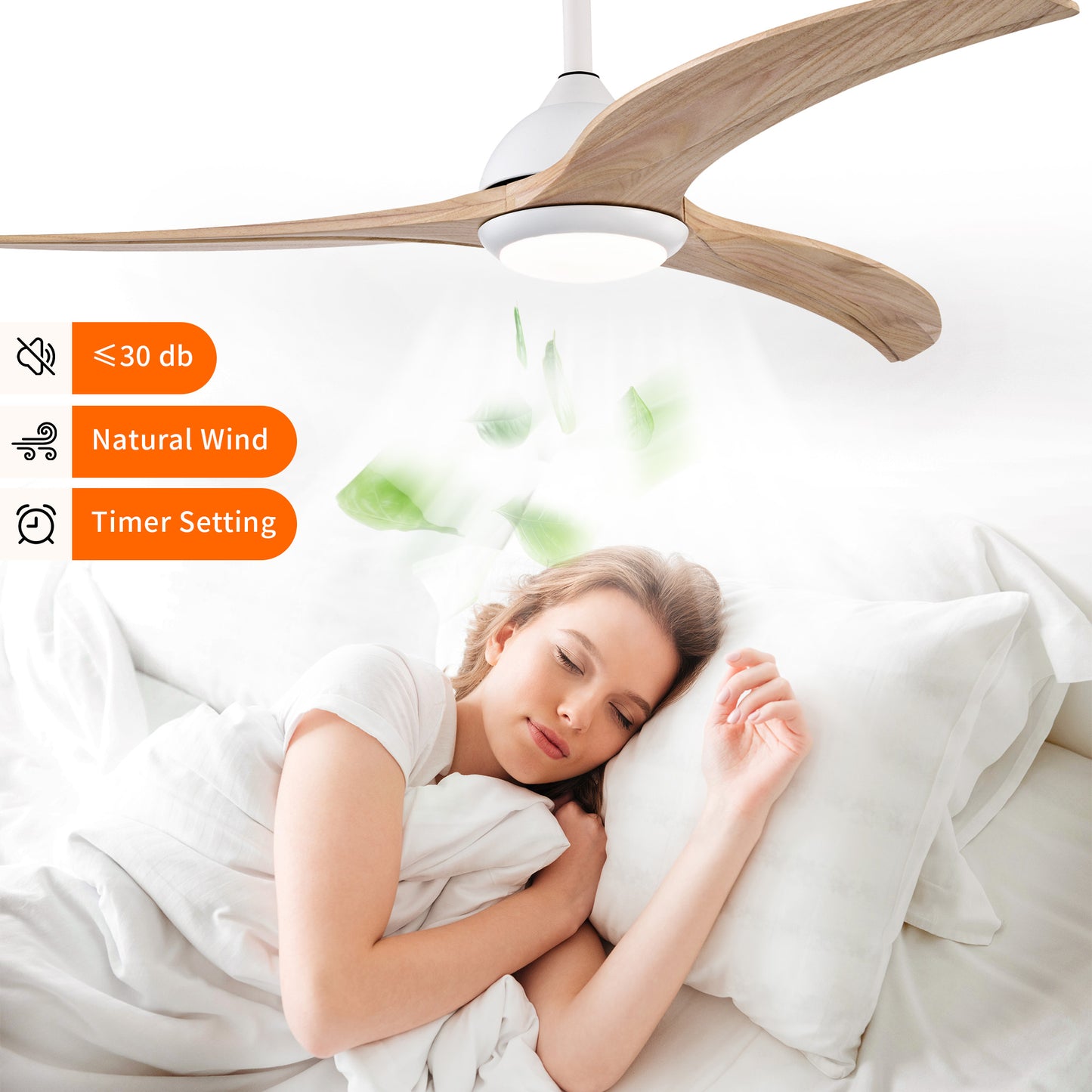Taimei Cyre 52 in. Downrod Standard Ceiling Fan with Integrated LED with Remote Included DC Motor 9_3bf517da-1120-4c69-9da9-d8968b2bb85b