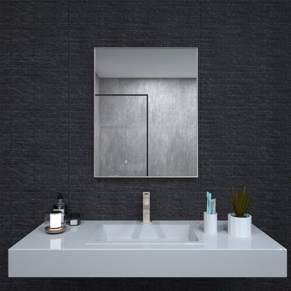 Niveal SE Series Aura Rectangular Framed Wall Bathroom Vanity Mirror