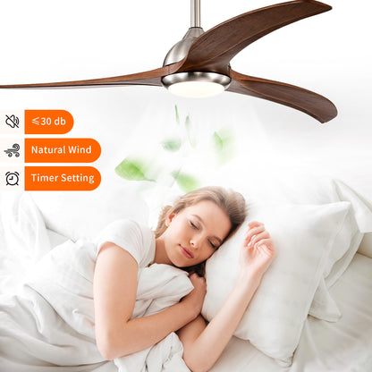Taimei Cyre 52 in. Downrod Standard Ceiling Fan with Integrated LED with Remote Included DC Motor 9_4c12dc20-86f7-4448-a10a-8de50323b51d