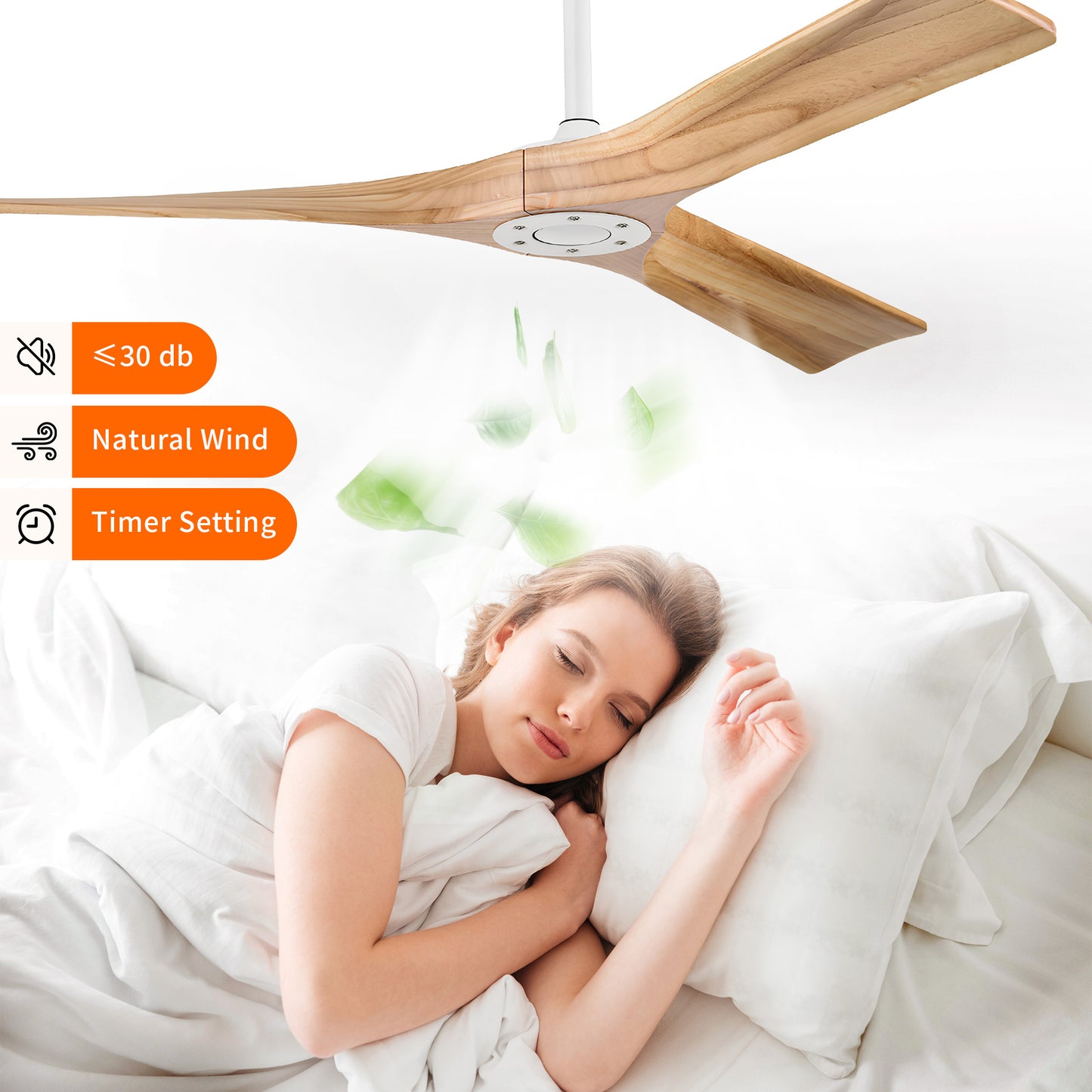 Taimei Orbis 52 in. Downrod Standard Ceiling Fan with Remote Included Reversible Solid Wood Blades 9_585e919b-d80f-4dc9-9914-f42e45593cf1