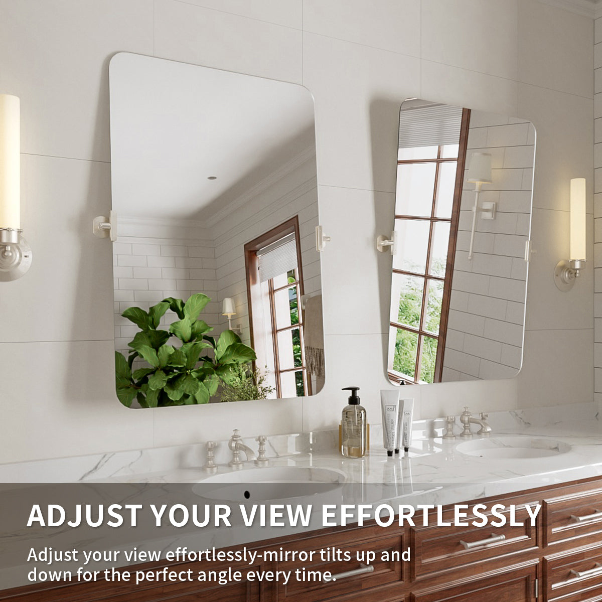 Niveal CM Series Rectangular Framed Tilt Wall Mount Bathroom Vanity Mirror 9_5cab1ca0-55f2-44e0-8b6a-e2333fe124cb