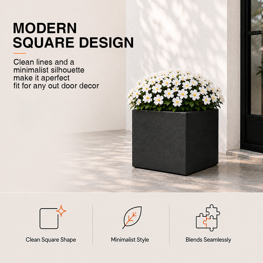 Herbora 21.5 in. Magnesium Oxide Planter Box for Indoor Outdoor Use