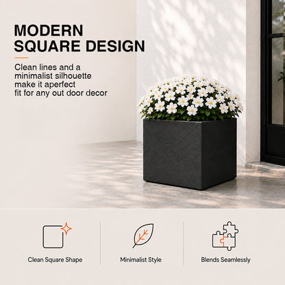 Herbora 21.5 in. Magnesium Oxide Planter Box for Indoor Outdoor Use