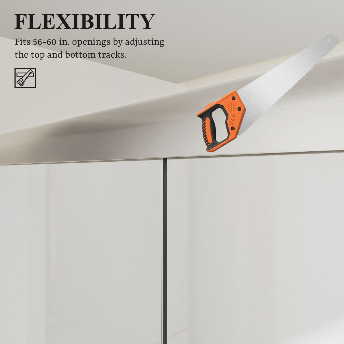 Nivorix Apex 60 in. W x 56 in. H Sliding Semi-Frameless Tub Door with Clear Glass 9_5e2fc60c-5889-462d-b3eb-8ba991cf5ba4