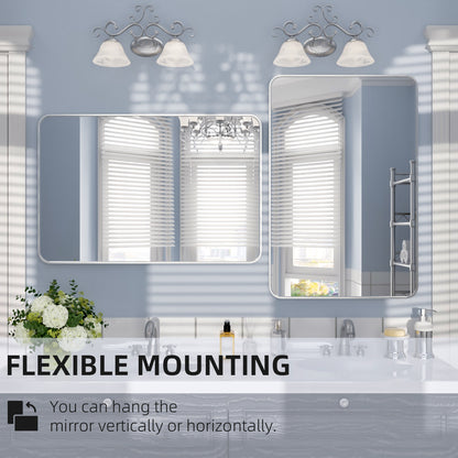 Nivorix NRSM Series Tempered Glass Brushed Nickel Rectangular Framed Wall Bathroom Vanity Mirror 9_6475c682-9ae1-45a8-ac32-d19b16599e54
